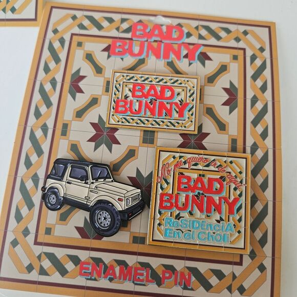 Bad Bunny Enamel Pin Set - Picture 1 of 1